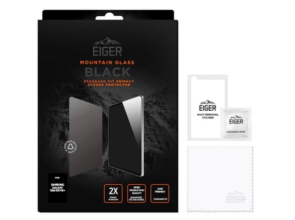 EIGER EGMSP00330, Genomskinligt skärmskydd, 33,3 cm (13.1"), 9H, Härdat glas, 1 styck