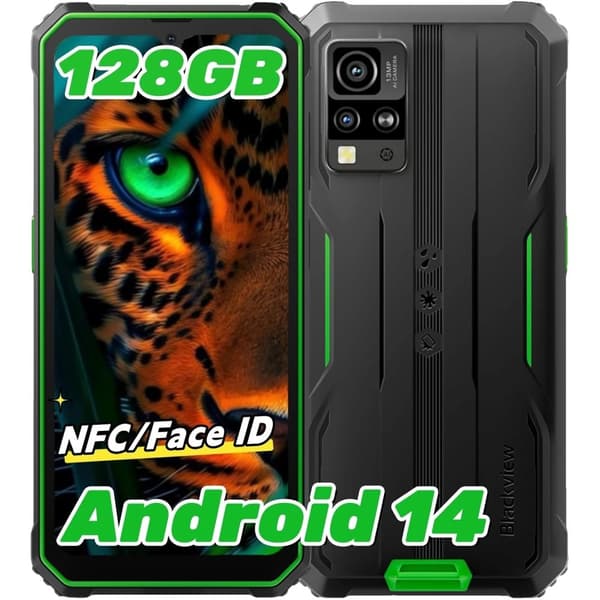 Blackview BV4800 Pro, Android 14, 16MP Kamera,grøn
