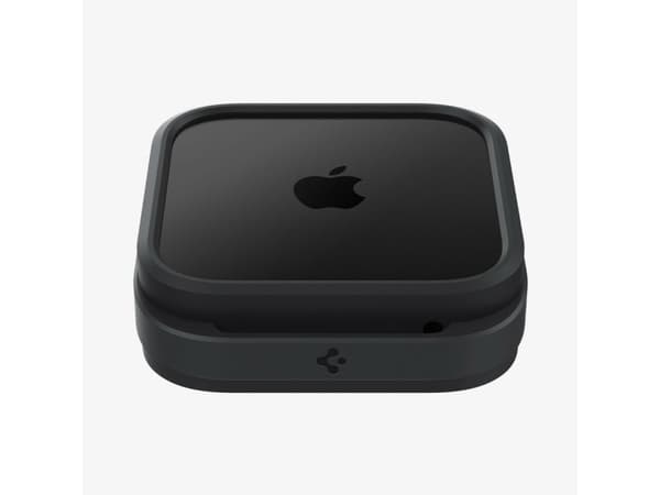 Spigen Apple TV 4K Silicone Fit Mount, Digital mediaspiller, Passiv holder, Innendørs, Sort