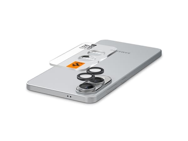 Spigen GLAS.tR EZ Fit Optik Pro HD, Samsung, Galaxy S25 Edge, Ridseresistent, Sort, 2 stk