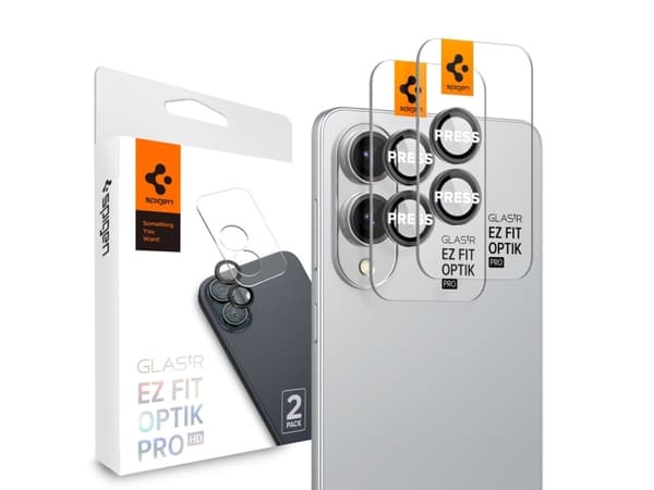 Spigen GLAS.tR EZ Fit Optik Pro HD, Samsung, Galaxy S25 Edge, Ridseresistent, Sort, 2 stk