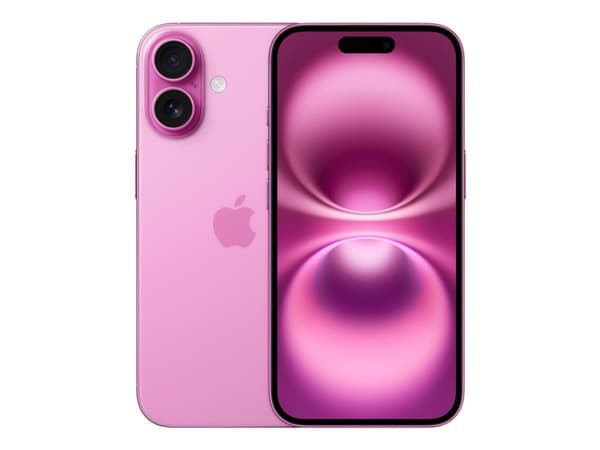 Apple iPhone 16 - 5G smartphone - dual-SIM / Internminne 256 GB - OLED-skärm - 6.1" - 2556 x 1179 pixlar - 2 bakre kameror 48 MP, 12 MP - front camer