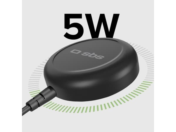 SBS TECHGSAMWATCH, Innendørs, USB, Trådløs lading, 1,2 m, Hvit