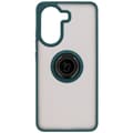 Pikkukuva 2 / 6: Bizon Case Hybrid Sormus Sormuskotelo Xiaomi Poco X7 Prolle, savunpunainen ja tummanvihreällä kehyksellä