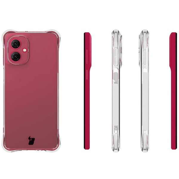 Bizon Case Salpa Fleksibelt Etui til Motorola Moto G55 5G, Gennemsigtig