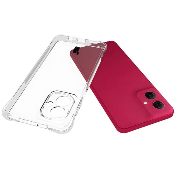 Bizon Case Salpa Fleksibelt Etui til Motorola Moto G55 5G, Gennemsigtig