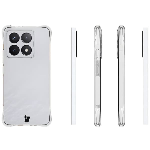 Flexibelt Bizon-skal Salpa för Xiaomi 14T, transparent
