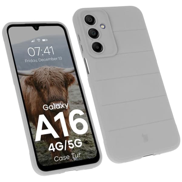 Bizon Cover Tur til Galaxy A16 4G/5G, lysegrå