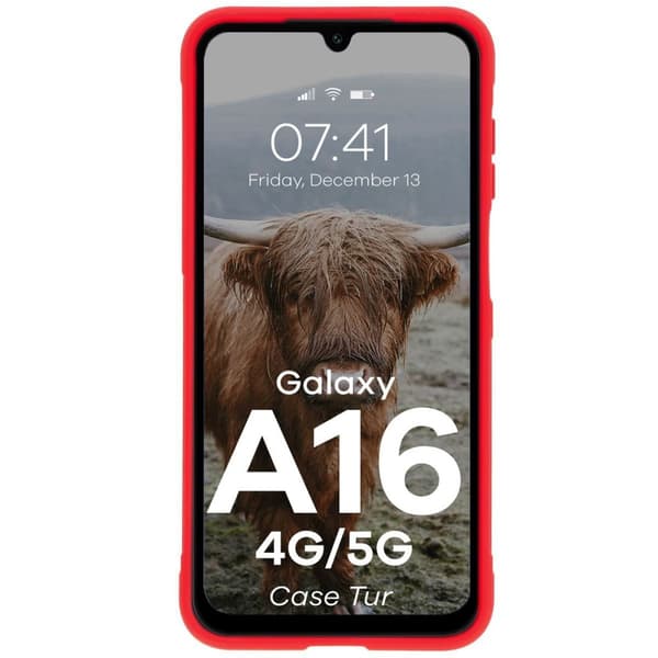 Bizon Cover Tur til Galaxy A16 4G/5G, rød