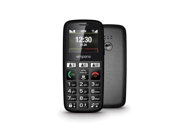 Emporia emporiaHAPPY (E30) V3 mobiltelefon med store knapper Sort