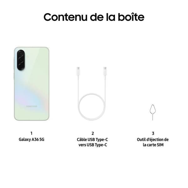 Smartphone Samsung Galaxy A36 6.7 5G Nano SIM 128 GB Lime