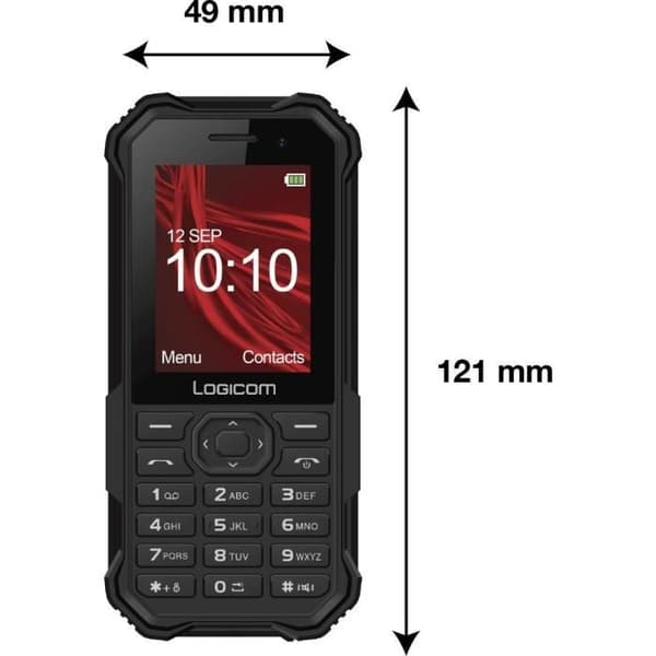 Mobiltelefon - LOGICOM - XTREM 30 - Sort