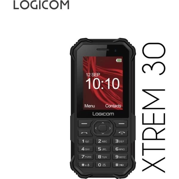 Mobiltelefon - LOGICOM - XTREM 30 - Sort