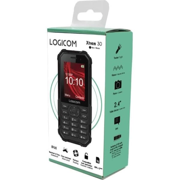 Mobiltelefon - LOGICOM - XTREM 30 - Sort