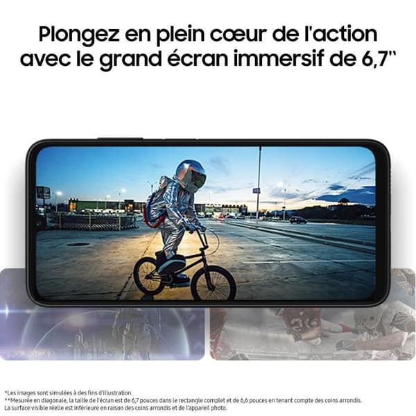 SAMSUNG Galaxy A05s Smartphone 64GB Sort