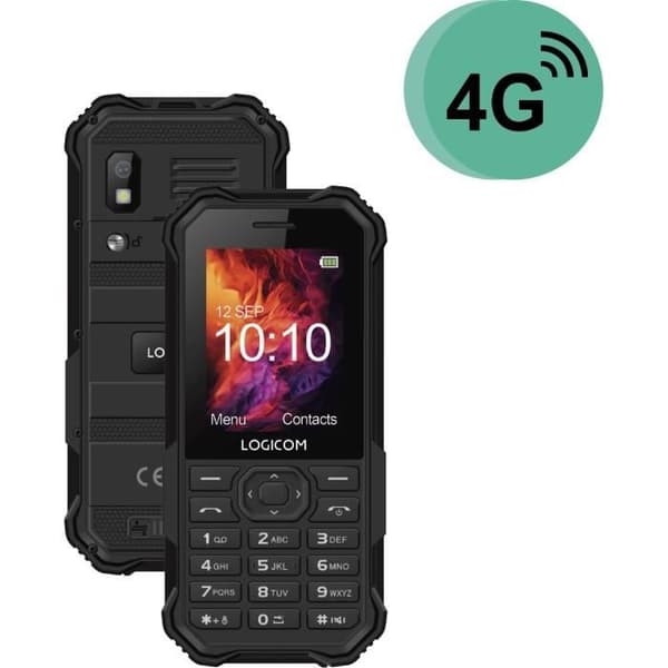 Mobiltelefon - LOGICOM - XTREM 40 - Sort