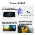 Miniatyrbild 5 av 6: SAMSUNG Galaxy A55 5G Smartphone 128 GB Lime