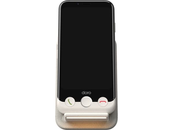Doro Aurora wireless charger stand bone, Indoor, Wireless charging, White