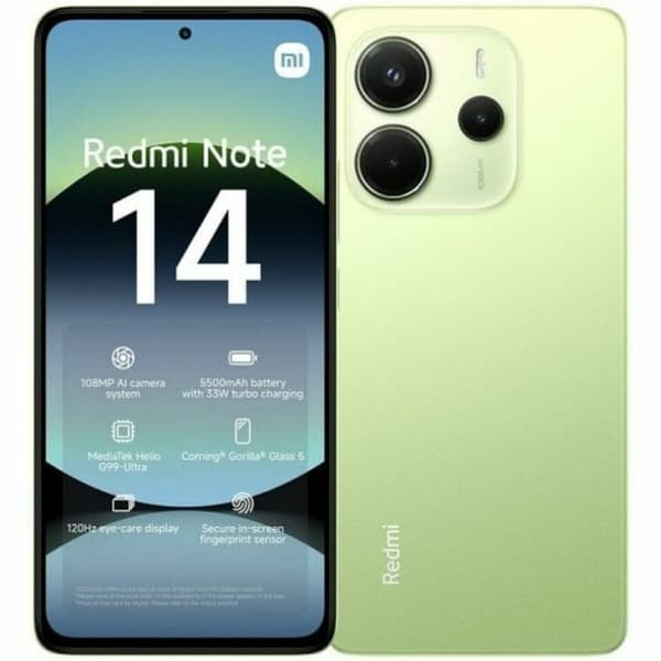 Smartphone Xiaomi REDMI NOTE 14 6,67" 8 GB RAM 256 GB Grön Grön, Lime