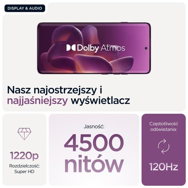Motorola Edge 60 Pro 16,9 cm (6,67 tum) Dubbelt SIM-kort Android 15,5 5G USB Typ-C 12 GB 512 GB 6000 mAh Lila