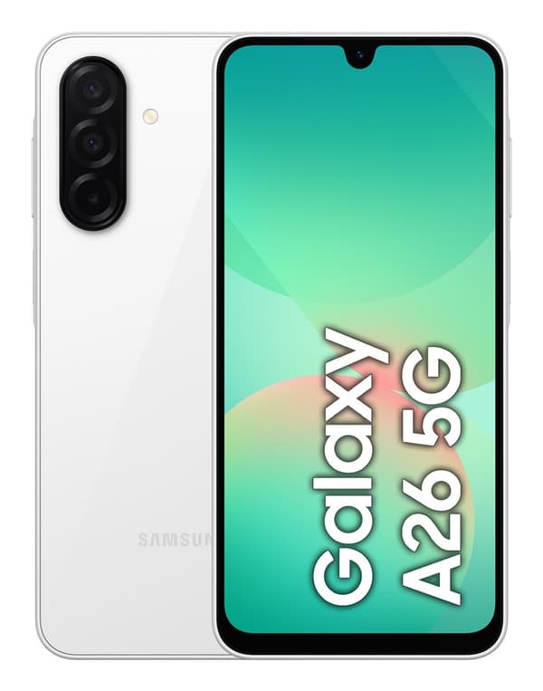 Samsung Galaxy A26 17 cm (6,7") Hybrid Dubbelt SIM Android 15 5G USB Typ-C 6 GB 128 GB 5000 mAh Vit Vit