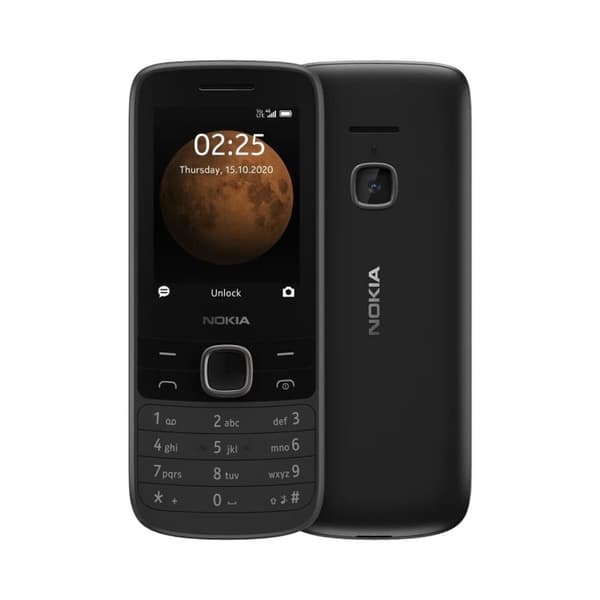 Nokia 225 4G TA-1316 DS-telefon Sort