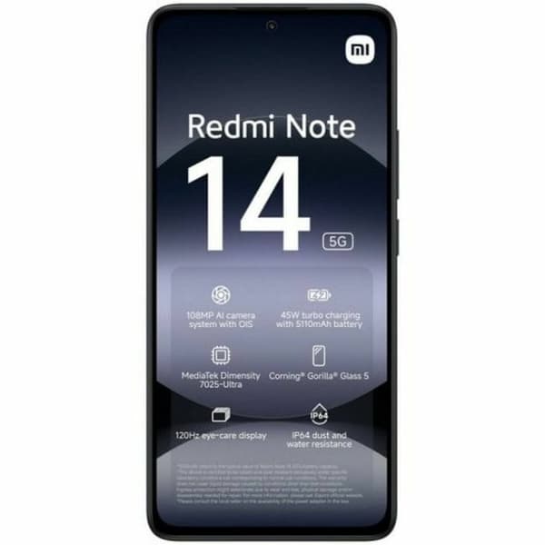 Smartphone Xiaomi Redmi Note 14 8 GB RAM 256 GB Svart 6,67"