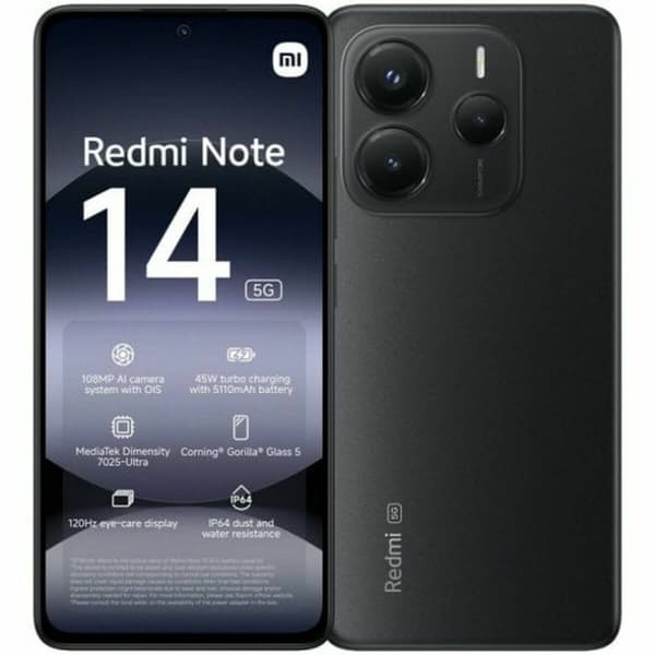 Smartphone Xiaomi Redmi Note 14 8 GB RAM 256 GB Svart 6,67" Svart