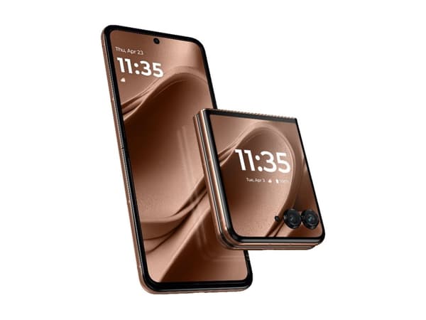 Motorola RAZR 50 Ultra - 5G pekskärmsmobil - dual-SIM - RAM 12 GB / Internminne 512 GB - pOLED-skärm - 6.9" - 2640 x 1080 pixlar (165 Hz) - 2 bakre k Mocha