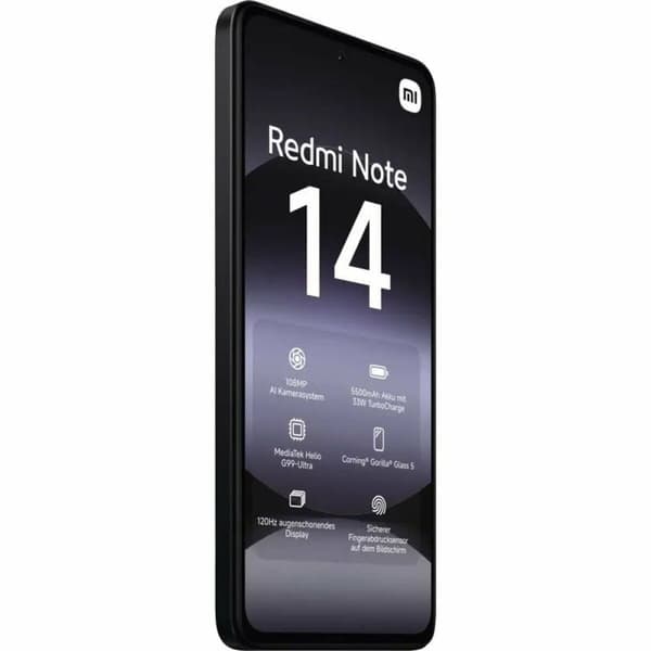Smartphone Xiaomi Redmi Note 14 Octa Core 6 GB RAM 128 GB Sort 6,67"