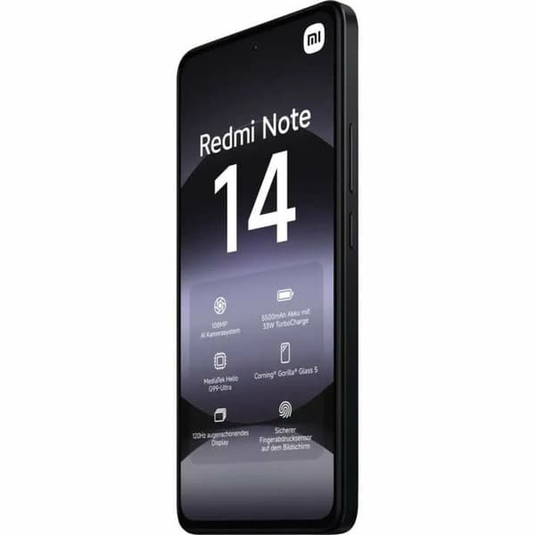 Smartphone Xiaomi Redmi Note 14 Octa Core 6 GB RAM 128 GB Sort 6,67"