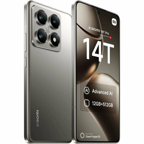 Smartphone Xiaomi 14T Pro Octa Core 12 GB RAM 256 GB Grå