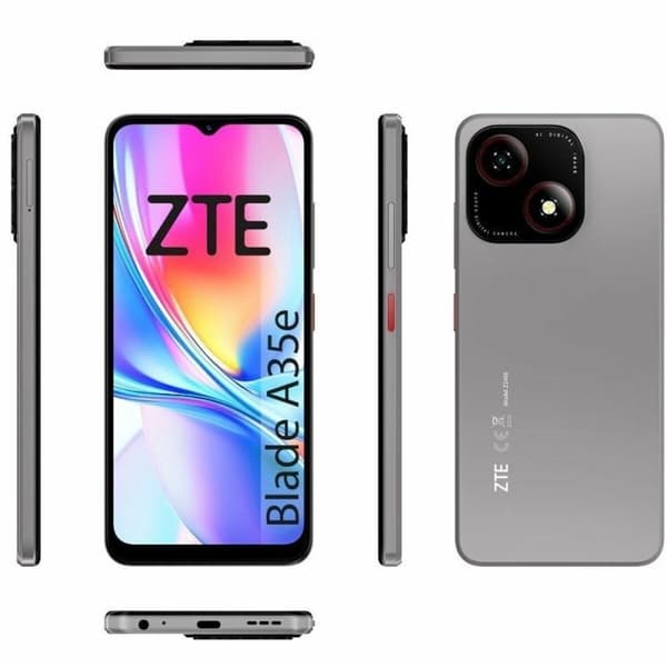 Smartphone ZTE Blade A35E Octa Core 2 GB RAM 32 GB Grå