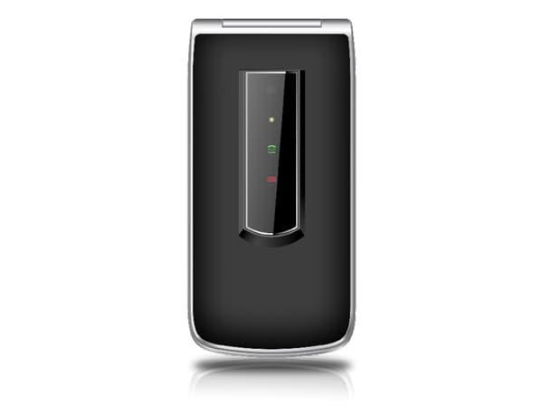 Beafon SL495 LTE , flipptelefon med stora knappar, svart