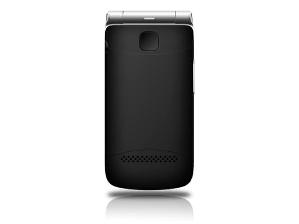 Beafon SL495 LTE , flipptelefon med stora knappar, svart