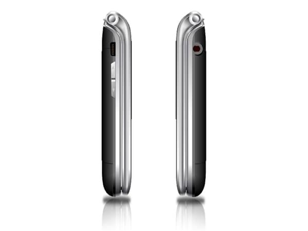 Beafon SL495 LTE , flipptelefon med stora knappar, svart