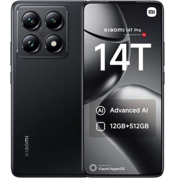 Smartphone Xiaomi 14T P 12-512 BK Octa Core 12 GB RAM 512 GB Svart 6,67"