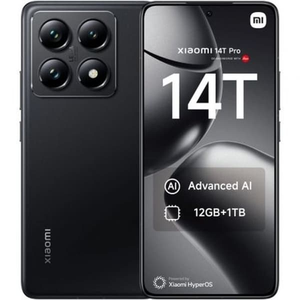 Smartphone Xiaomi 14T P 12-1TB BK Octa Core 12 GB RAM Svart