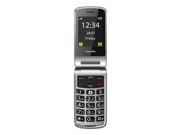 Beafon SL645plus LTE, Vend, Single SIM, 7,11 cm (2.8"), 3 MP, 1000 mAh, Sort, Sølv