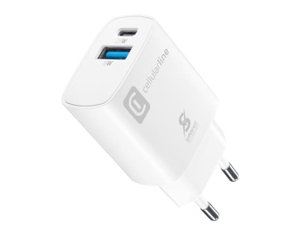 Cellularline 8018080476754, Indoor, AC, 12 V, White Valkoinen
