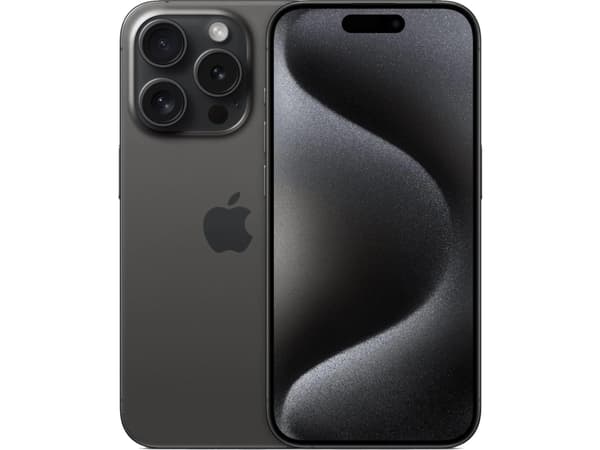 Refurbished Apple iPhone 15 Pro 128GB (sort titanium) eSIM - Condition: Grade A