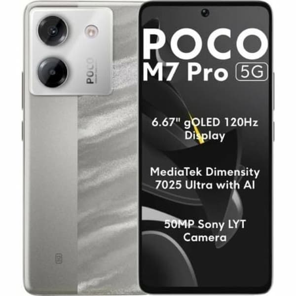 Smartphone Xiaomi POCO M7P 5G 8-256 SV Octa Core 8 GB RAM 256 GB Silvrig 6,67"