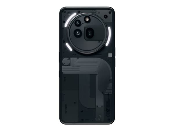 Nothing Phone (3a) Pro - 5G smarttelefon - dobbelt-SIM - RAM 12 GB / Internminne 256 GB - OLED-display - 6.77" - 2392 x 1080 pixels (120 Hz) - 3x bak Sort