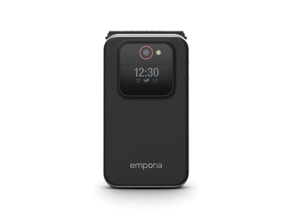 Emporia JOY, Muslingeskal, 7,11 cm (2.8"), 2 MP, Bluetooth, 1300 mAh, Sort Svart