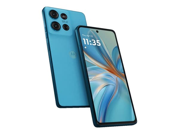 Motorola Moto G75 - 5G pekskärmsmobil - dual-SIM - RAM 8 GB / Internminne 256 GB - microSD slot - LCD-skärm - 6.78" - 2388 x 1080 pixlar (120 Hz) - 3 Blå