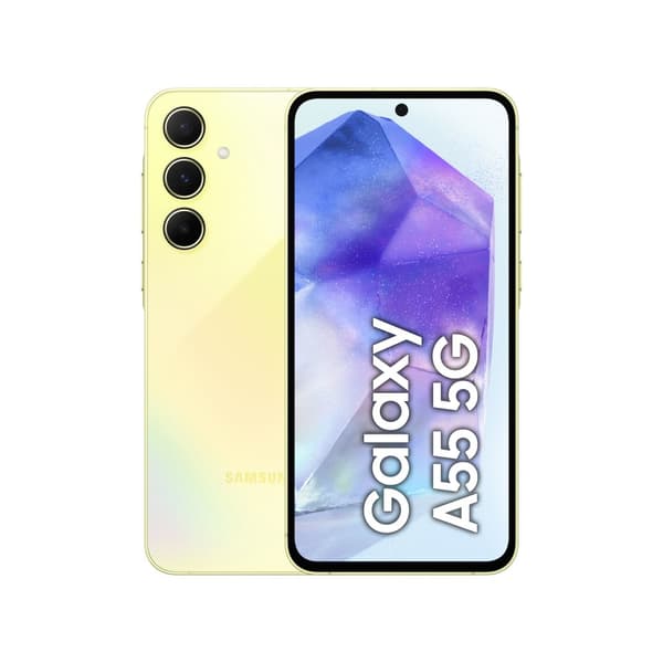 Samsung Galaxy A55 5G smartphone 8/128GB - Awesome Citrongul(Nordisk)