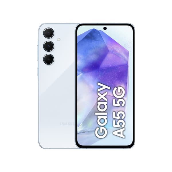 Samsung Galaxy A55 5G smartphone 8/256GB - Awesome Isblå(Nordisk) Blå