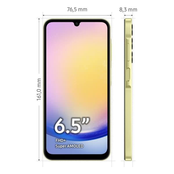 Samsung Galaxy A25 5G smartphone 8/256GB - Gul