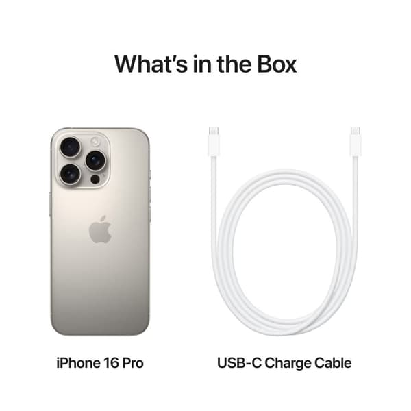 Apple iPhone 16 Pro 5G Smartphone 256GB/8GB - Naturlig Titan