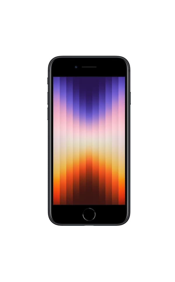 Apple iPhone SE 64GB 5G Gen. 3 Smartphone - Midnatt(Begagnad)